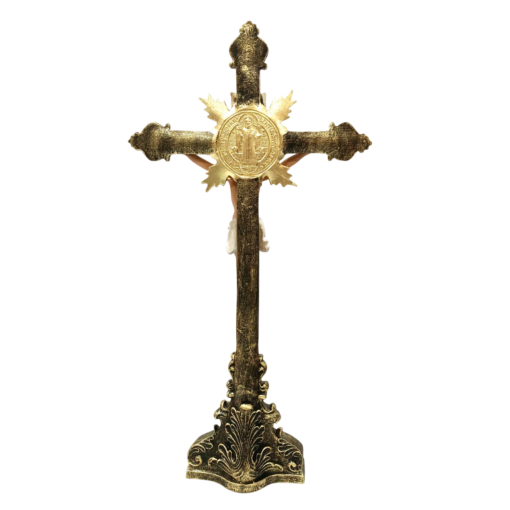 Crucifixo de Mesa São Bento 53cm - Image 2