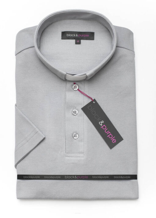 Camisa Clerical Importada - Polo Cinza "M"